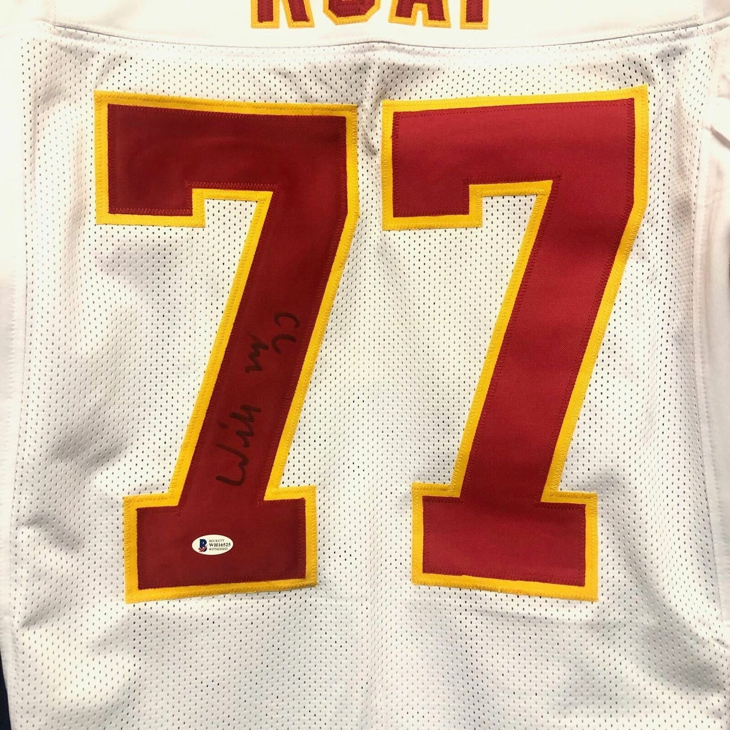 Willie Roaf signed jersey BAS Beckett Kansas City Chiefs Autographed