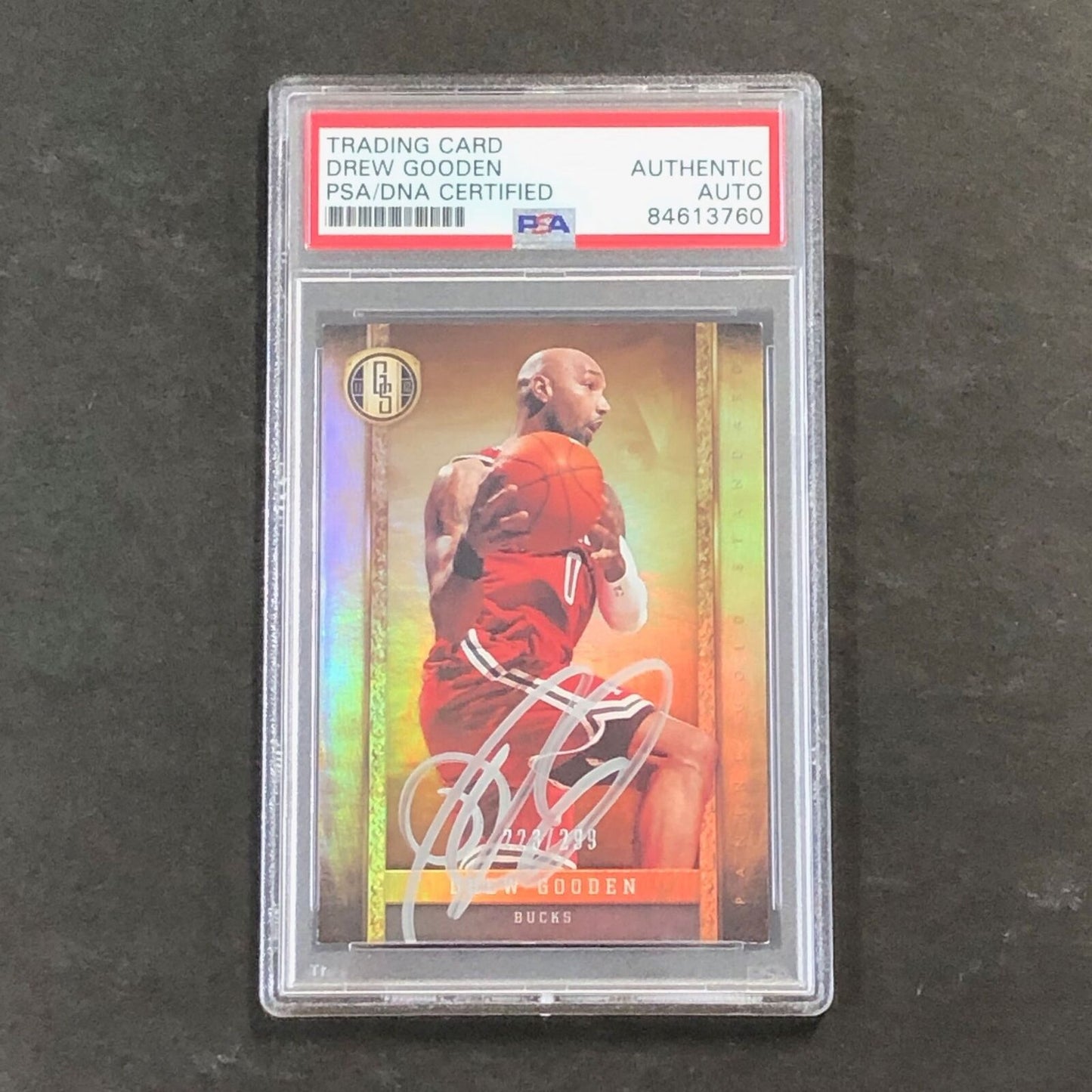 2011-12 Panini Gold Standard #77 Drew Gooden Signed Card AUTO PSA/DNA Slabbed Bu