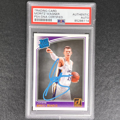 2018-19 Panini Donruss Rated Rookie #197 Moritz Wagner Signed Card AUTO PSA/DNA