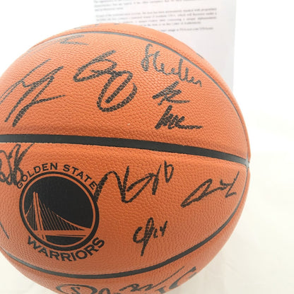 2018-19 Warriors Team Signed Basketball PSA/DNA Autographed Ball 2019