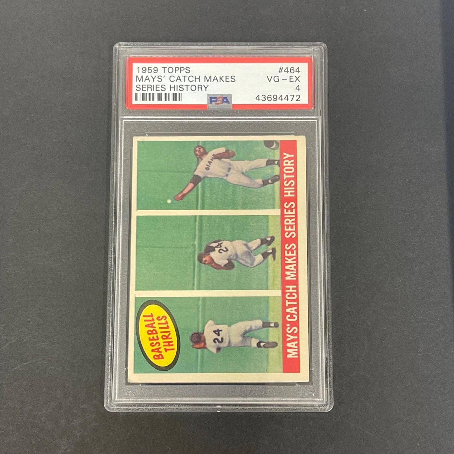 1959 Topps #464 Willie Mays PSA/DNA VG-EX 4 Slabbed Giants