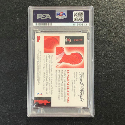 2004-05 Topps Rookie Sign-In #RSI-DW Dorell Wright Signed Card AUTO PSA Slabbed