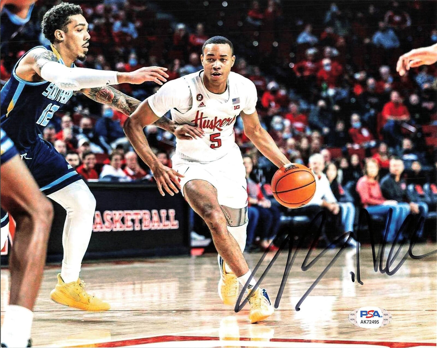 Bryce McGowens signed 8x10 photo PSA/DNA Nebraska Cornhuskers Autographed