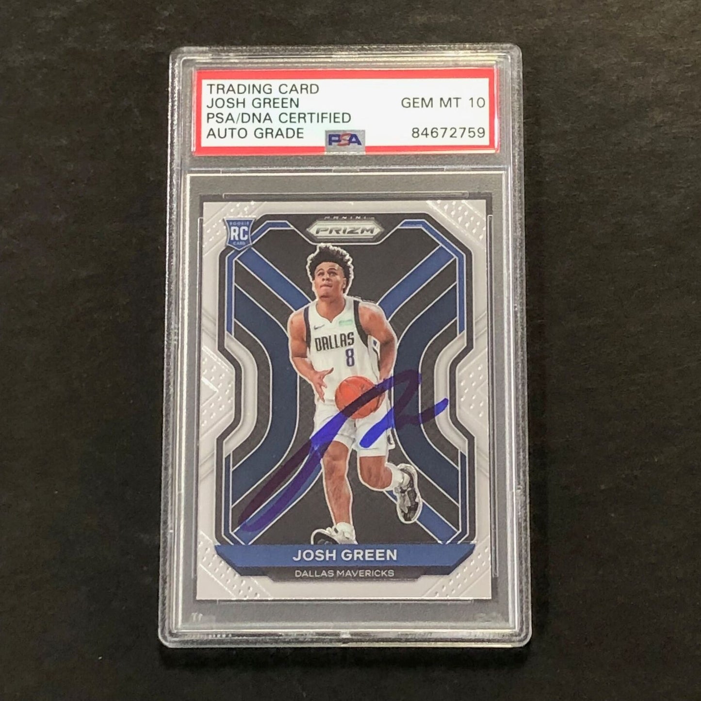 2020-21 Panini Prizm #274 Josh Green Signed Card AUTO 10 PSA Slabbed RC Maverick