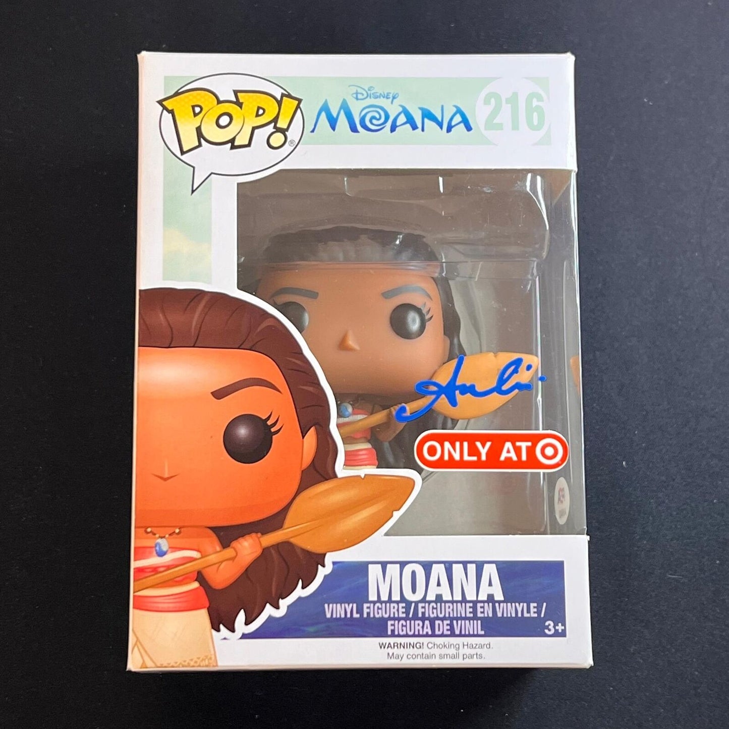 Auli'i Cravalho Signed Moana Funko Pop #216 PSA/DNA Moana