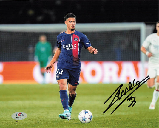 Warren Zaïre-Emery Signed 8x10 Photo PSA Soccer PSG