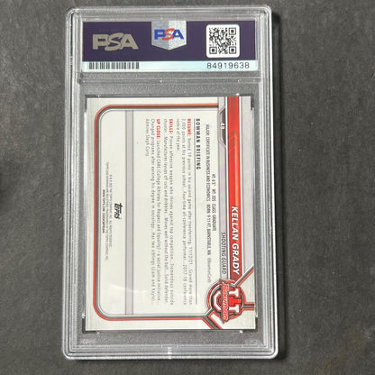 2021-22 Bowman U #48 Kellan Grady Signed Card AUTO PSA/DNA Slabbed Kentucky