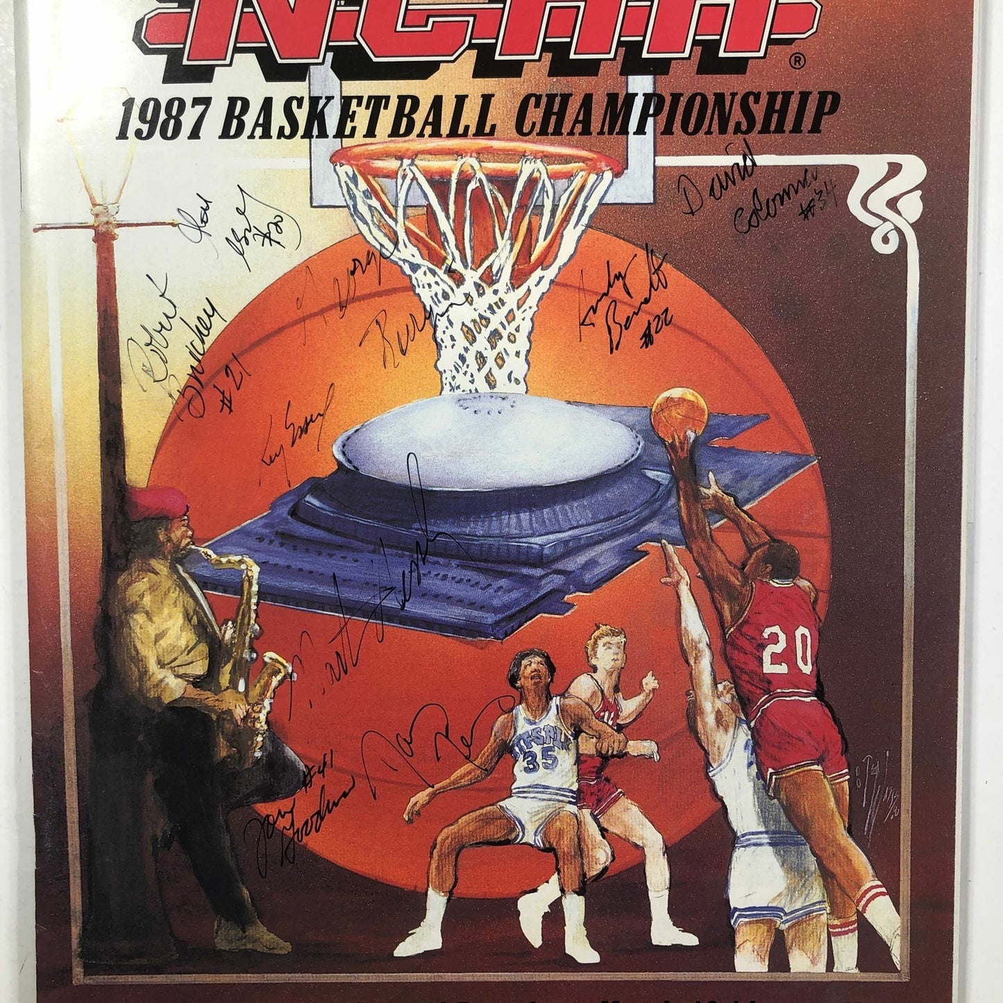 1987 Duke Blue Devils Team Signed NCAA Magazine PSA/DNA Final Four