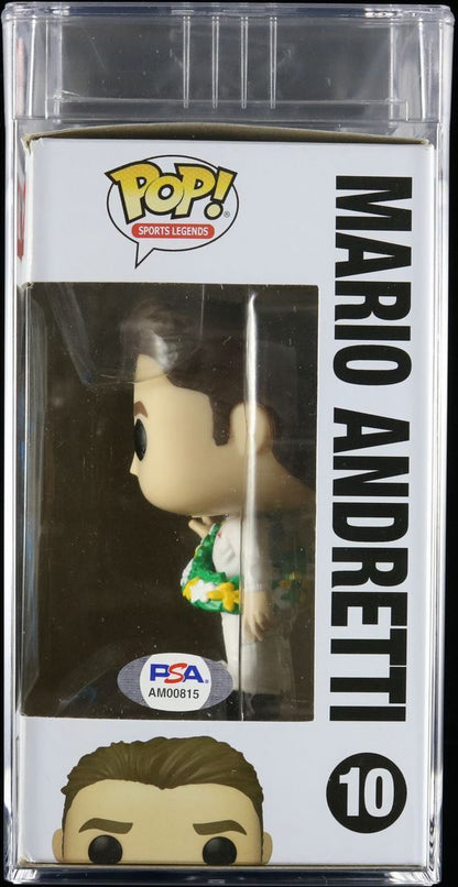 Mario Andretti Signed Funko Pop PSA/DNA Autographed Nascar Racing