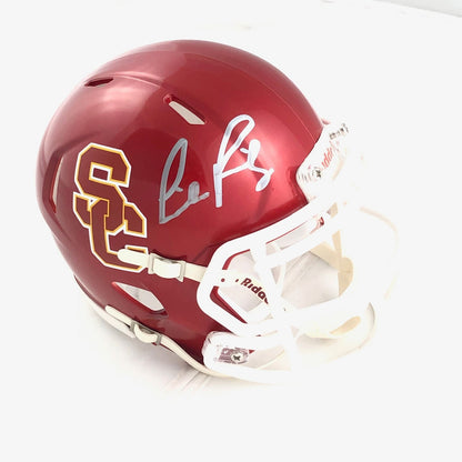 Lincoln Riley Signed Mini Helmet Fanatics USC Trojans Autographed