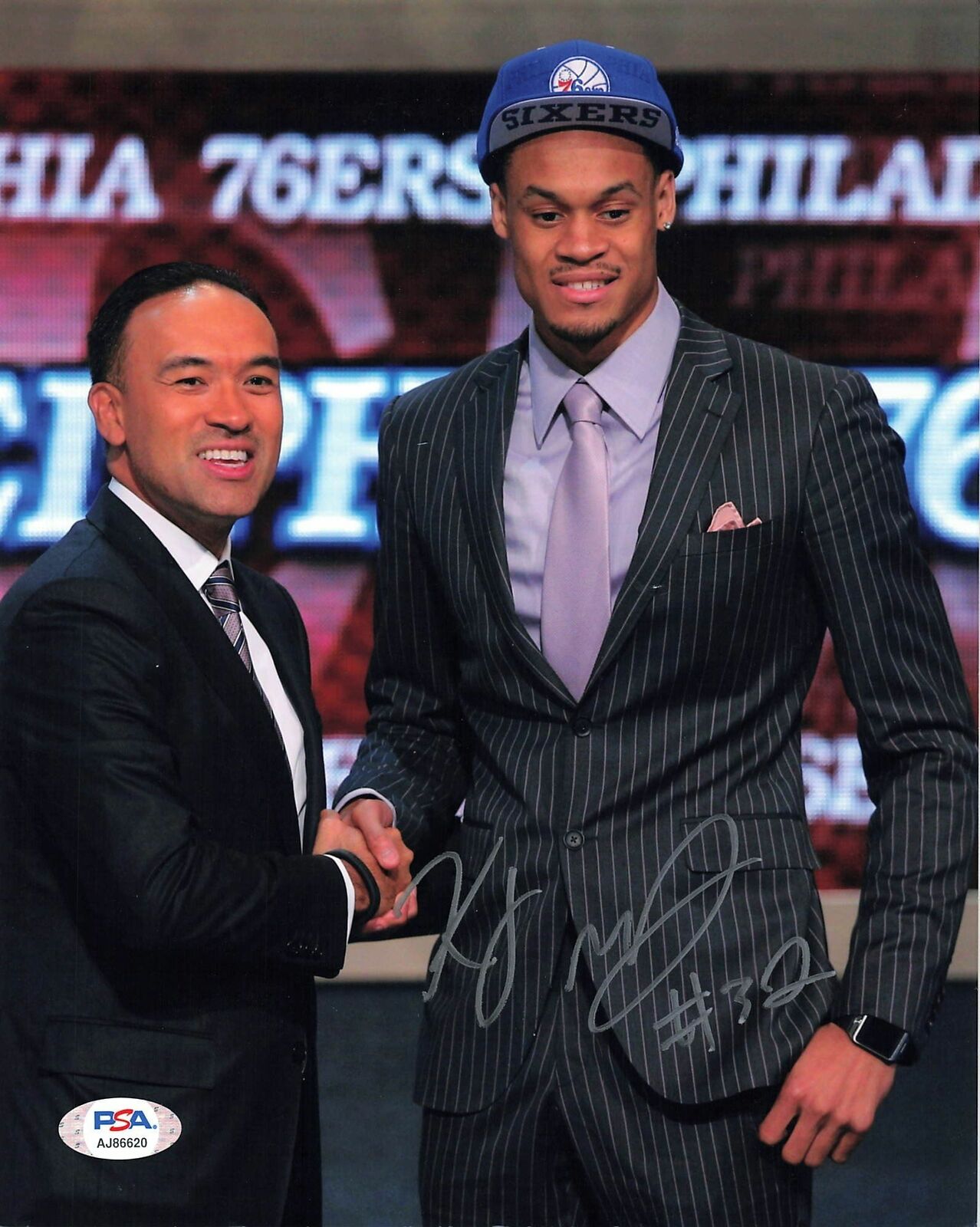 KJ McDaniels signed 8x10 photo PSA/DNA Philadelphia 76ers Autographed