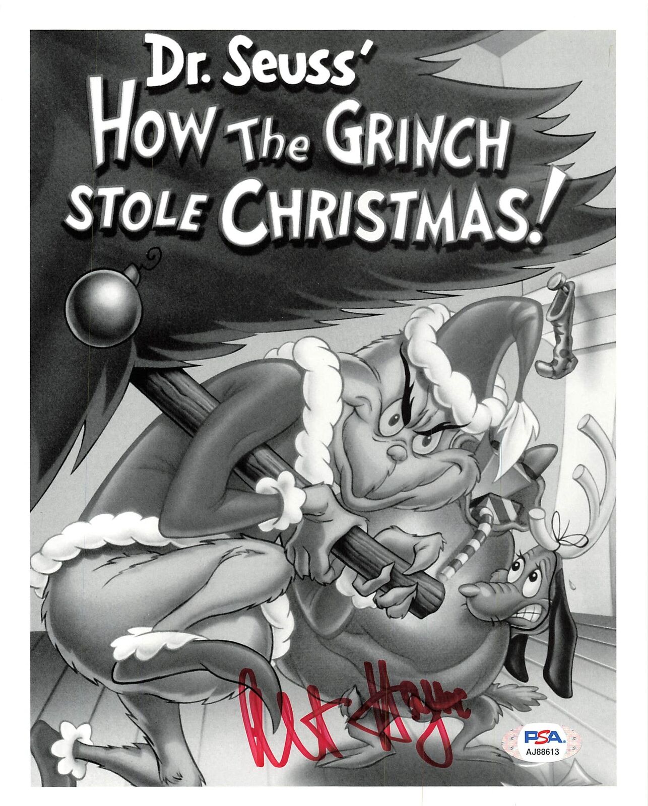 Albert Hague "How the Grinch Stole Christmas" signed 8x10 Photo