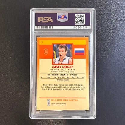 2013-14 Fleer Retro #59 Sergey Karasev Signed RC Rookie Card AUTO PSA Slabbed Ru