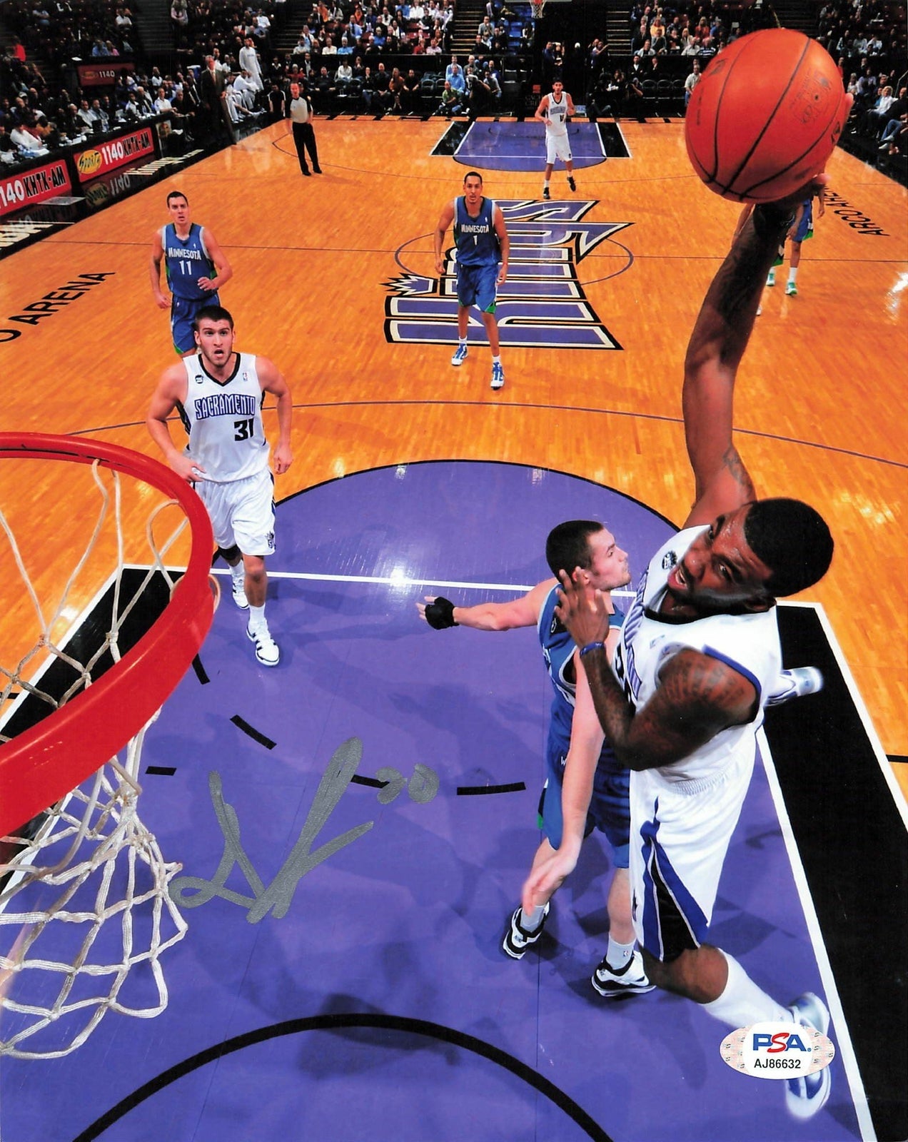 Donte Greene signed 8x10 photo PSA/DNA Sacramento Kings Autographed