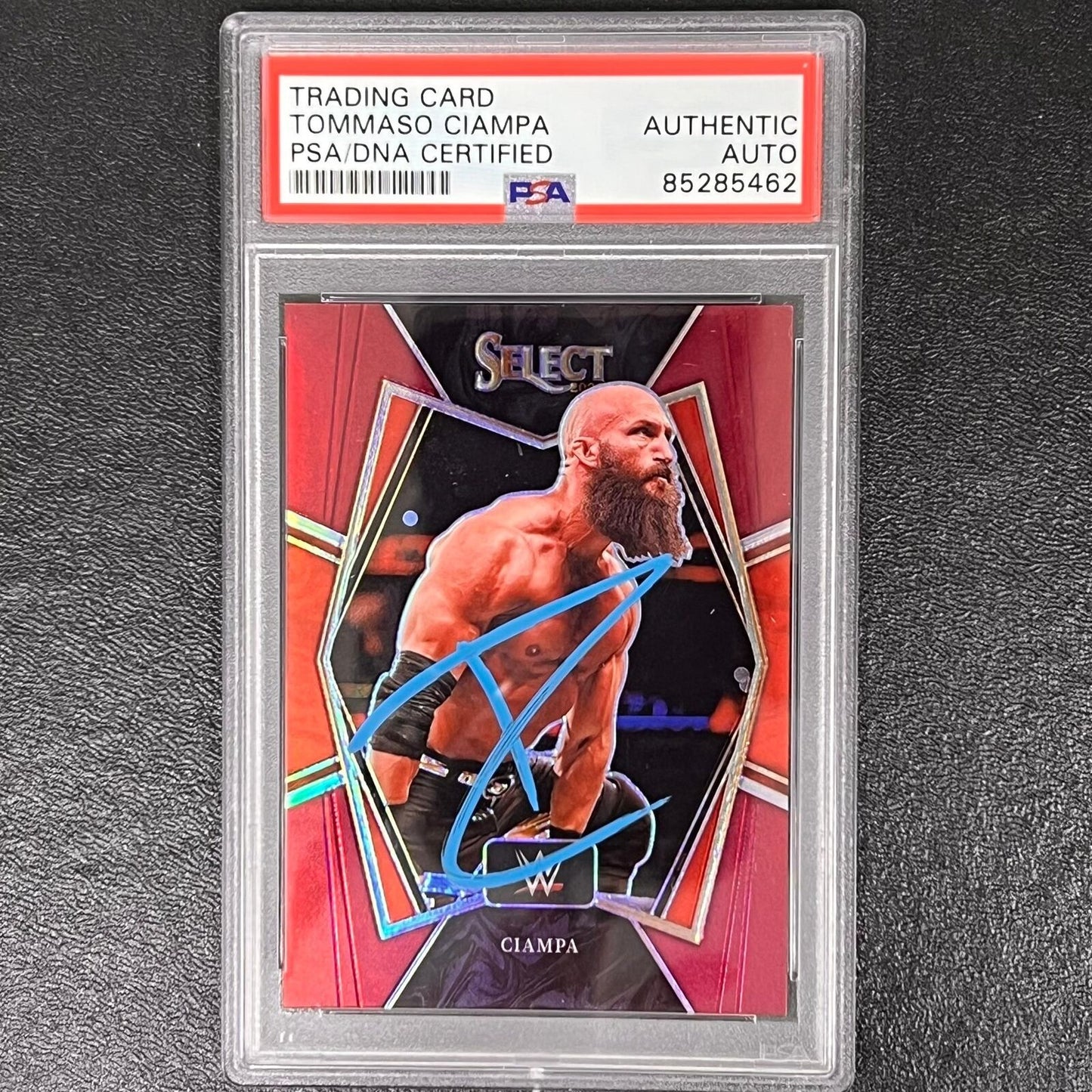 2022 Panini Select Premier Level #172 Tommaso Ciampa Signed Card PSA AUTO Slabbe