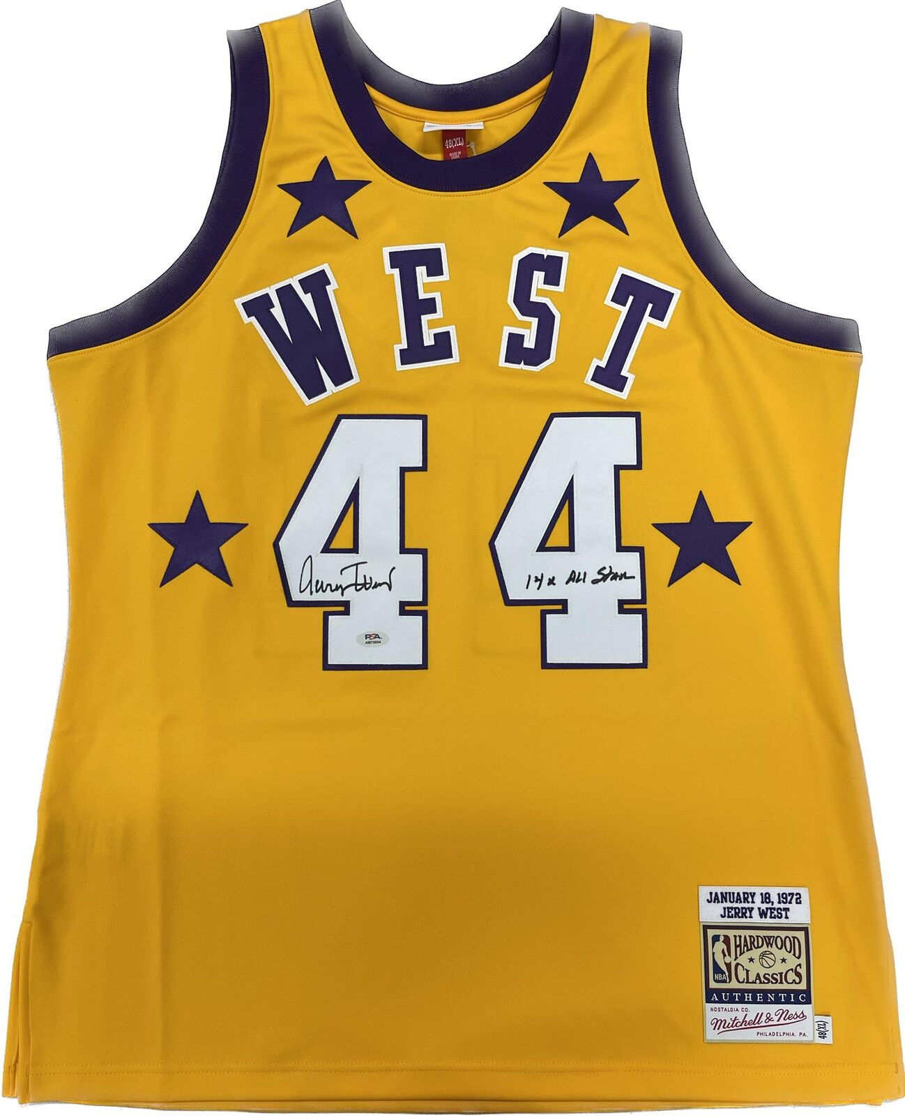 Jerry West Signed All-Star Jersey PSA/DNA Auto 10 Lakers Autographed