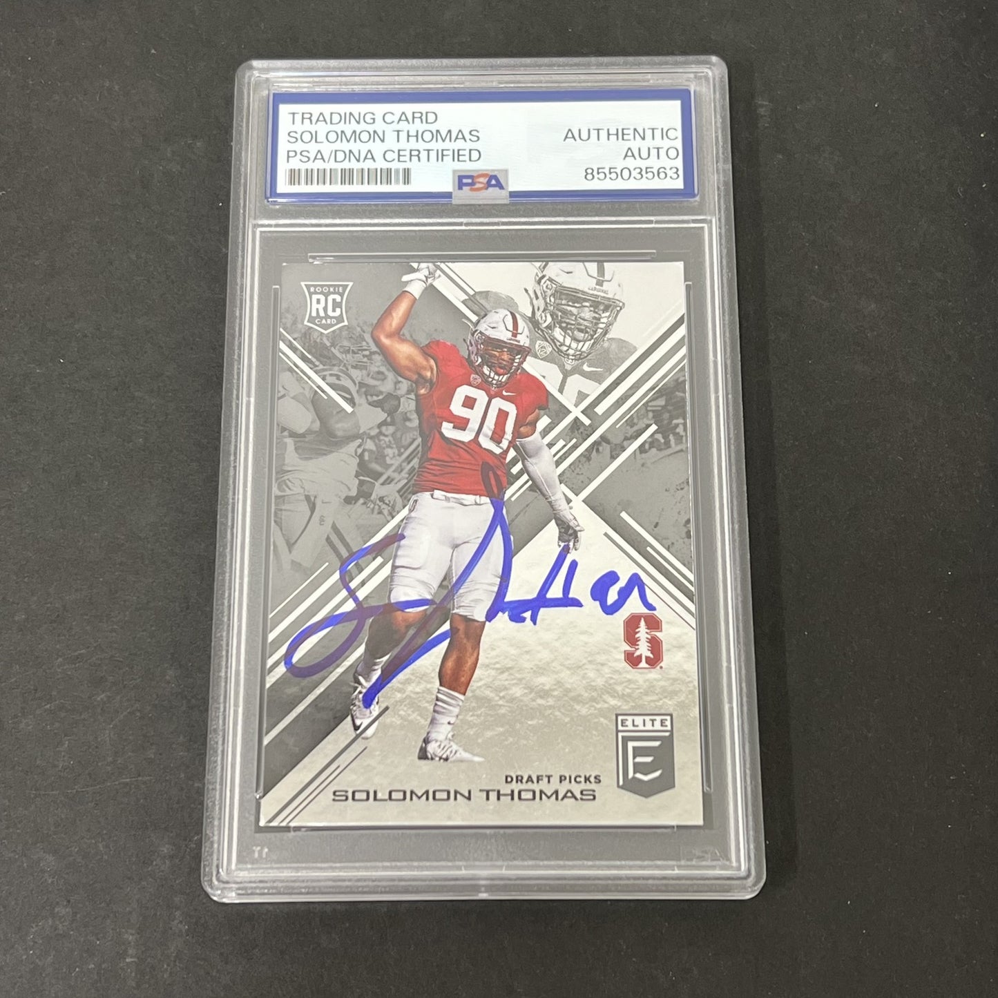 Panini Donruss Elite Collegiate #126 Solomon Thomas signed card