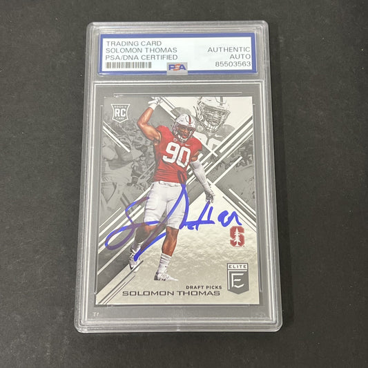 Panini Donruss Elite Collegiate #126 Solomon Thomas signed card