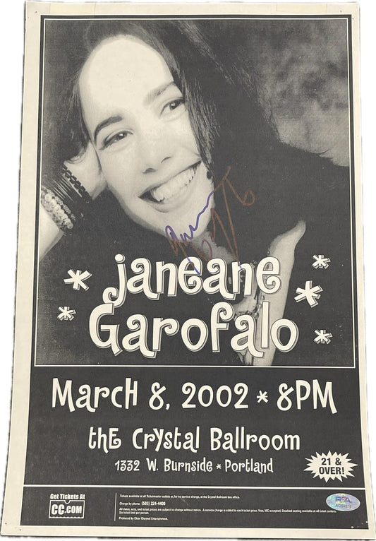Janeane Garofalo Signed Poster PSA Autographed