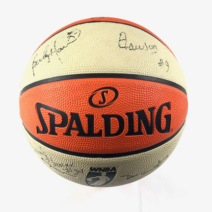 2008 San Antonio Silver Stars Team Signed Basketball PSA/DNA Autographed Ball LO