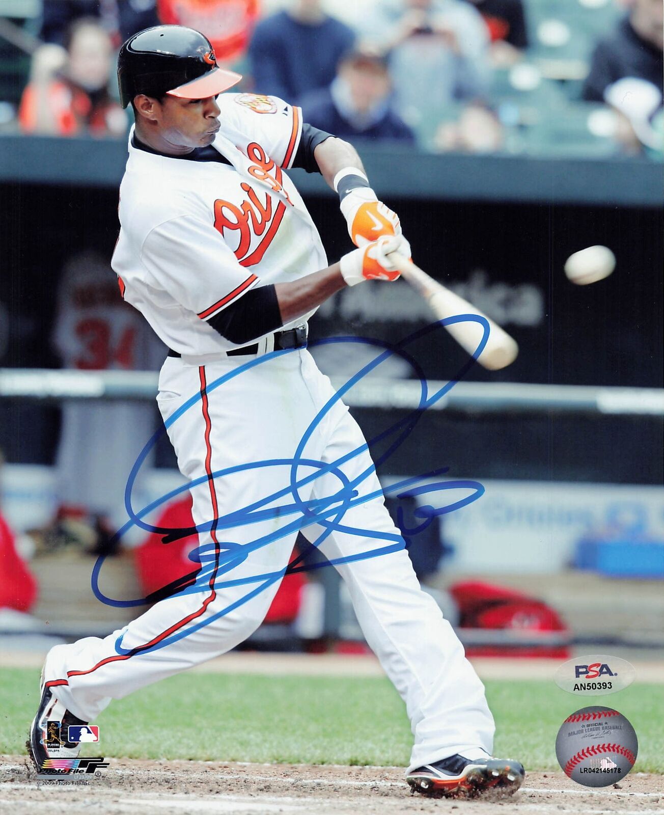 Adam Jones Signed 8x10 photo Baltimore Orioles PSA/DNA Autographed