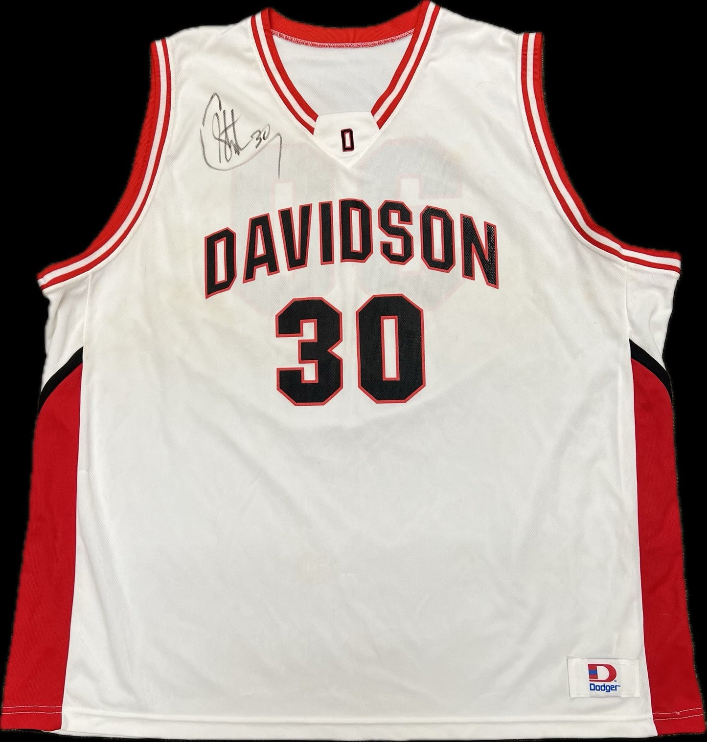 Stephen Curry Signed Jersey PSA Davidson Wildcats Autographed