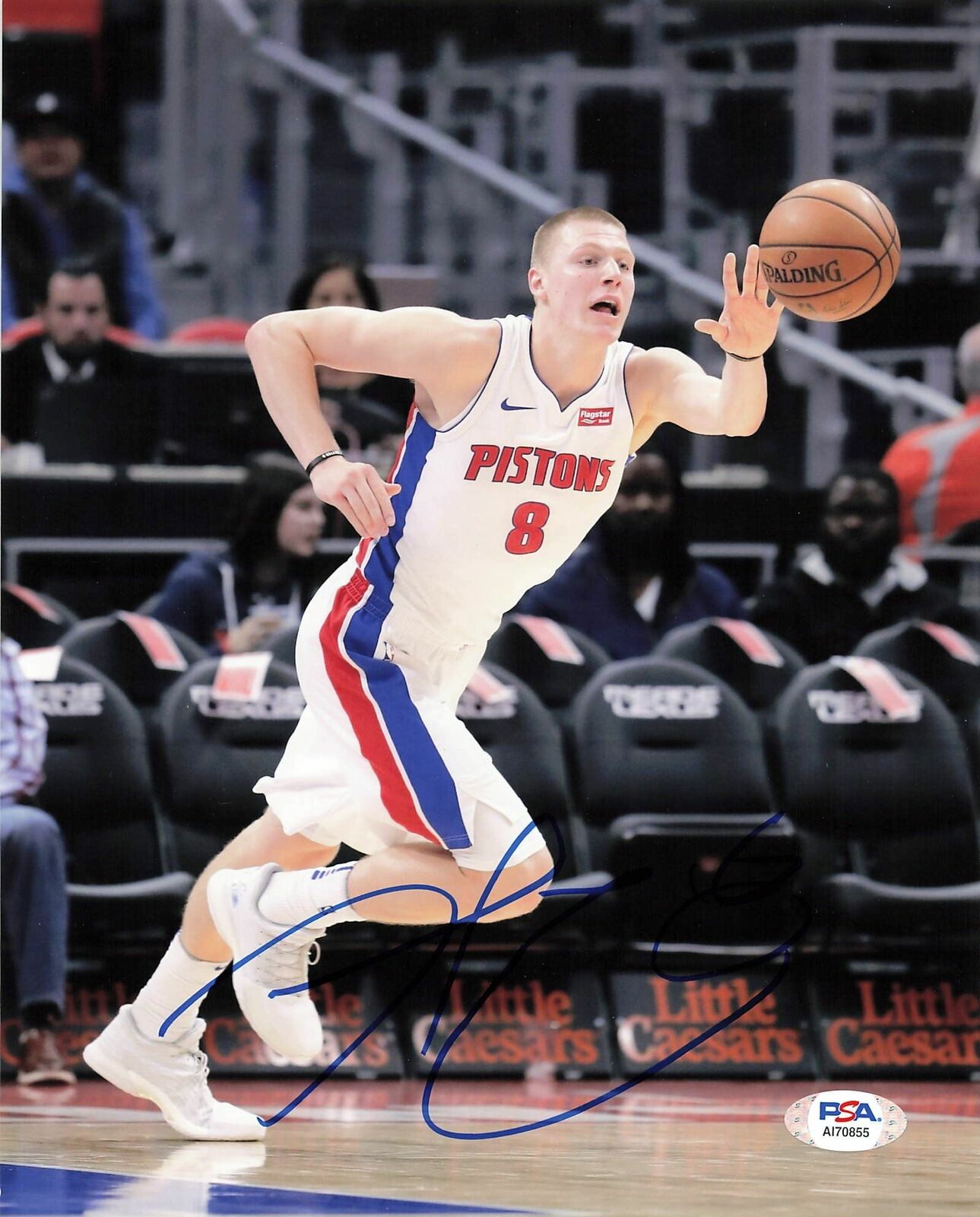 Henry Ellenson signed 8x10 photo PSA/DNA Detroit Pistons Autographed