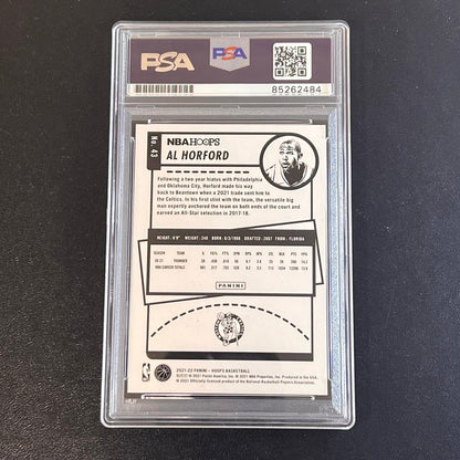 2020-21 Panini Hoops #43 Al Horford Signed Card AUTO PSA Slabbed Celtics