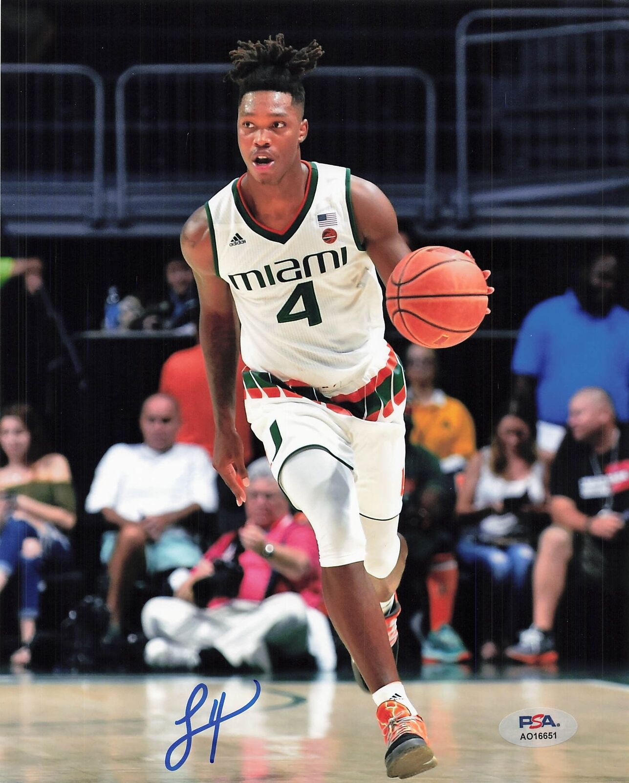 LONNIE WALKER IV Signed 8x10 Photo PSA/DNA Miami Hurricanes Autographed