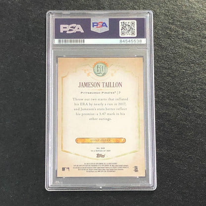 2018 Topps Gypsy Queen #249 Jameson Taillon Signed Card PSA Slabbed Auto 10 Pira