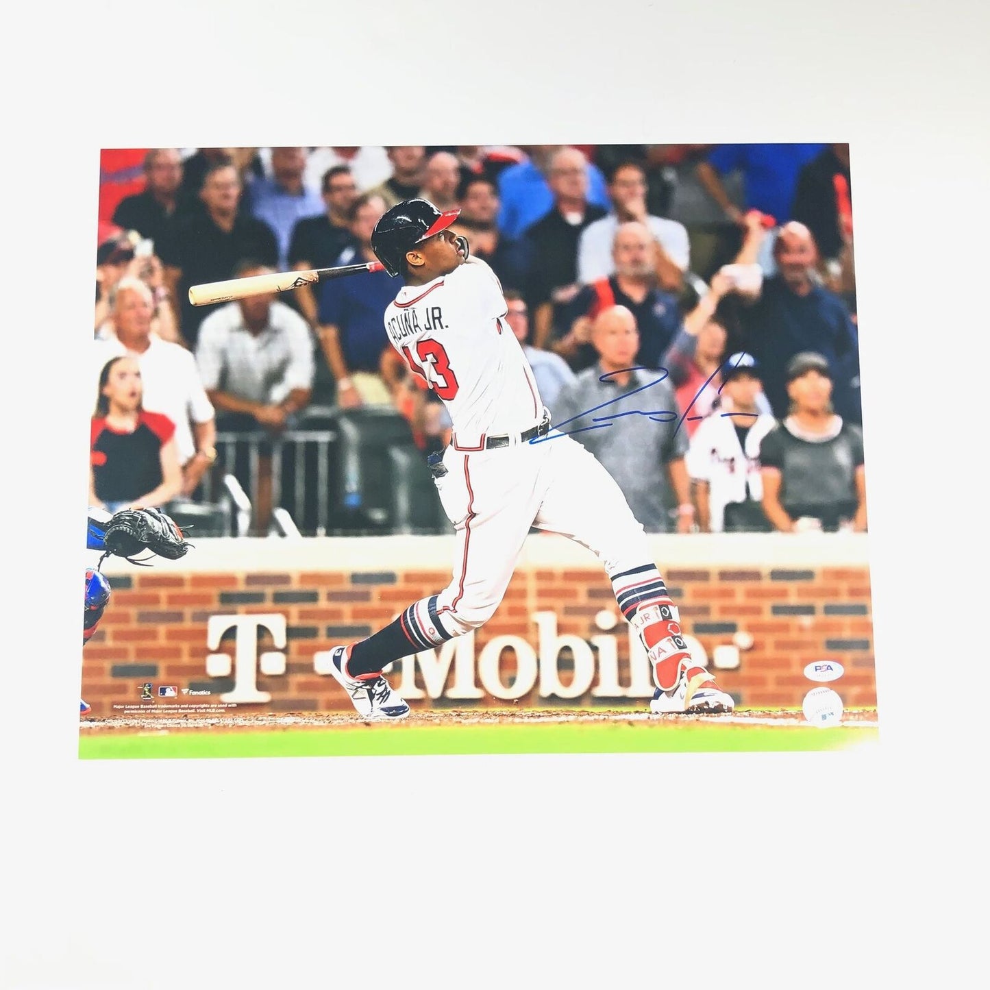 Ronald Acuna Jr. signed 16x20 photo PSA/DNA Atlanta Braves Autographed