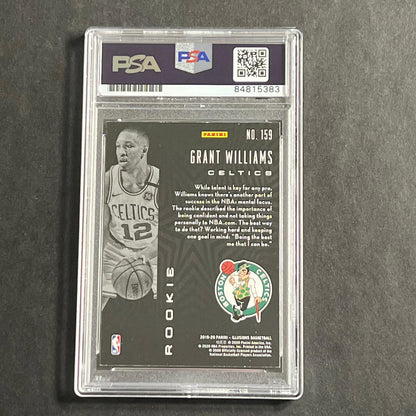 2019-20 Panini Illusions #159 Grant Williams Signed Card PSA/DNA Slabbed RC Celt