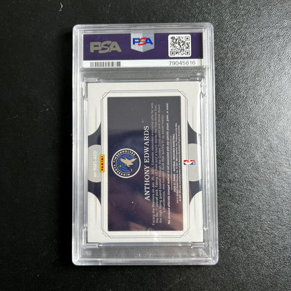 2020 National Treasure Rookie Materials #AED /99 Anthony Edwards PSA AUTO 10 RC