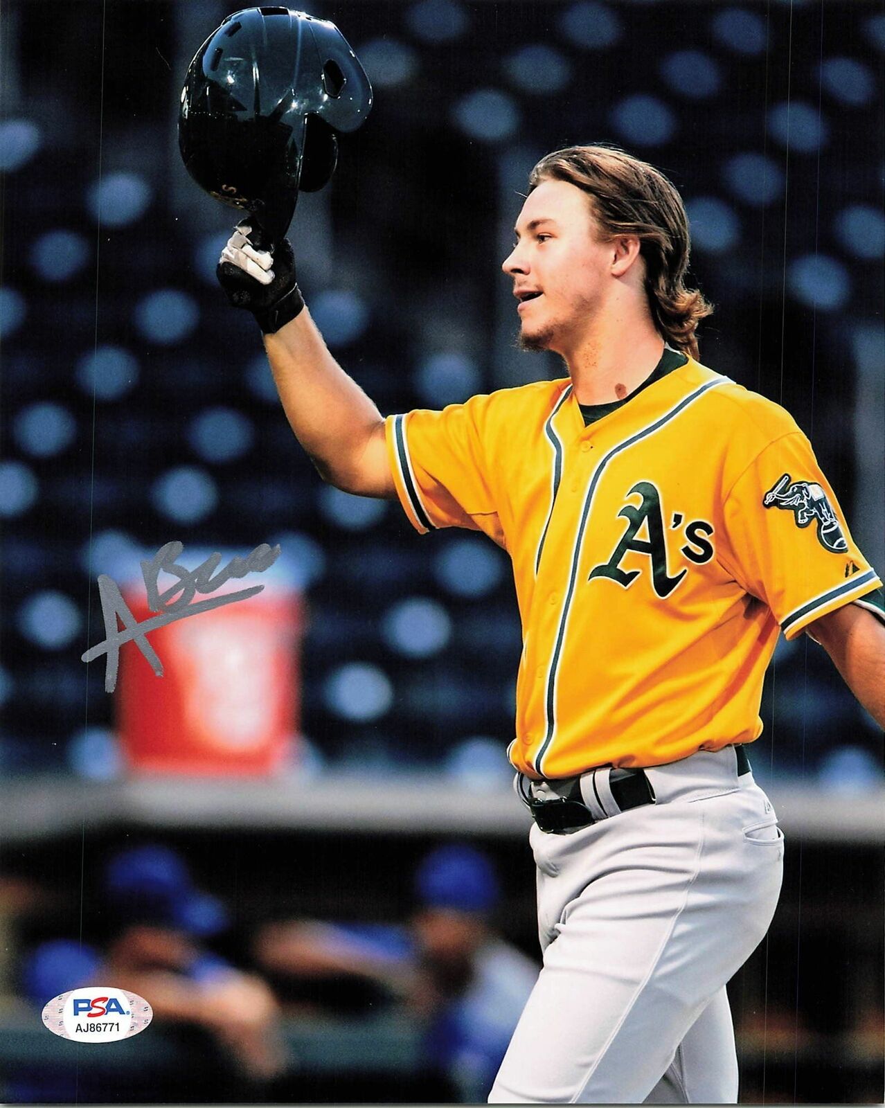 Austin Beck signed 8x10 photo PSA/DNA Oakland Athletics Autographed