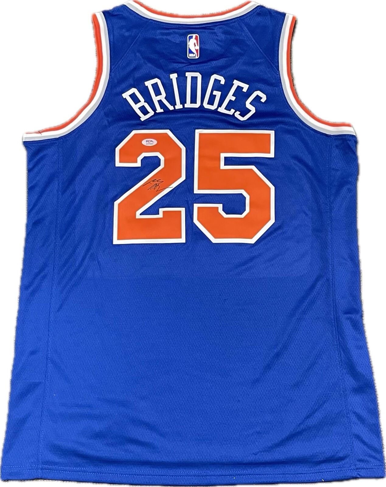 Mikal Bridges signed jersey PSA/DNA New York Knicks Autographed