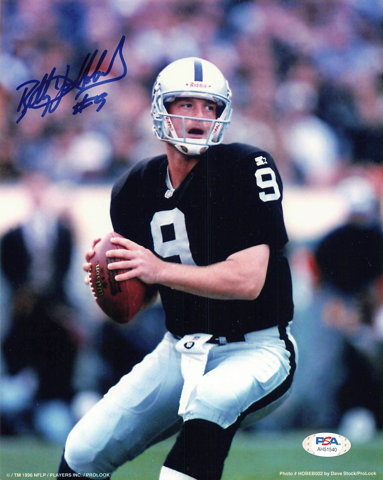 Billy Joe Hobert signed 8x10 photo PSA/DNA Oakland Raiders Autographed