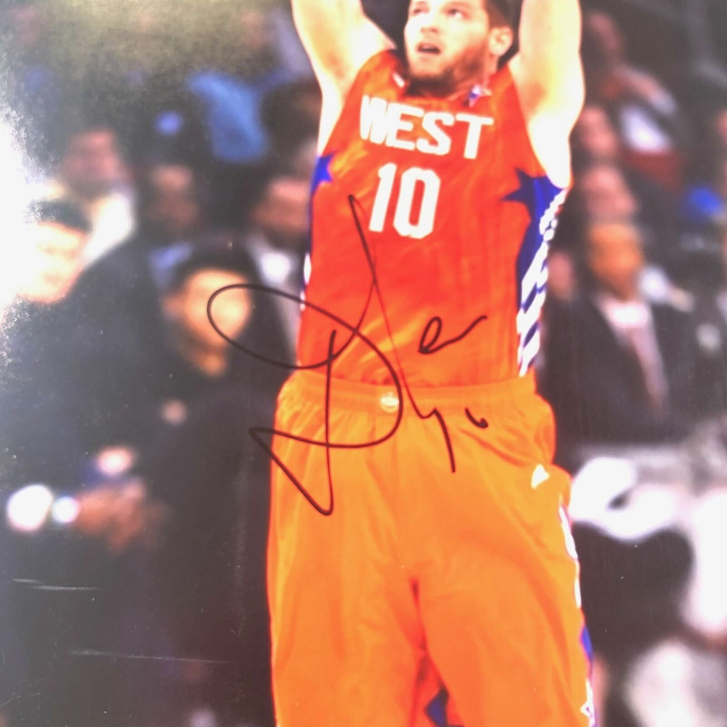 David Lee signed 11x14 photo PSA/DNA Golden State Warriors Autographed