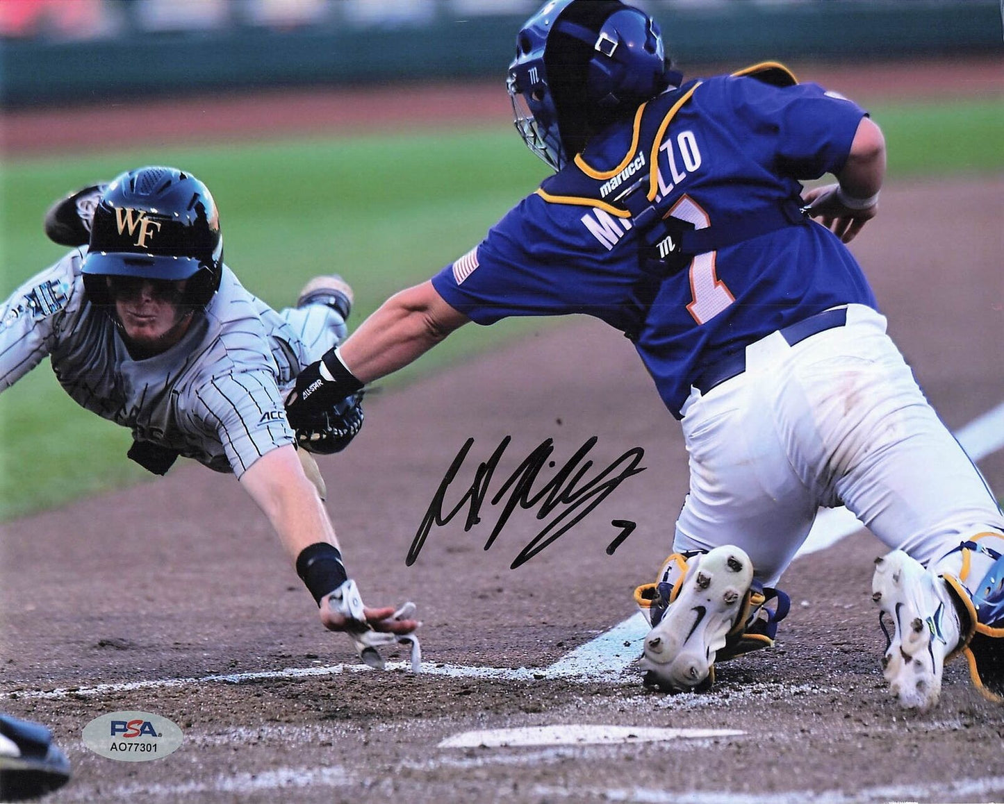 Alex Milazzo signed 8x10 photo PSA/DNA LSU Autographed