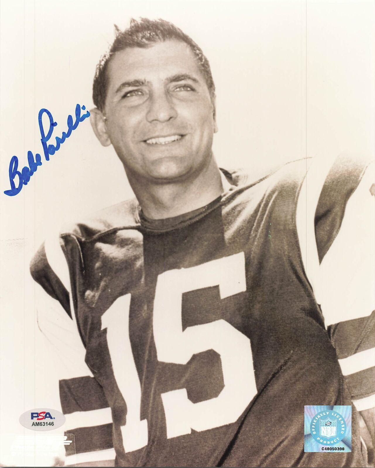 Babe Parilli signed 8x10 photo PSA/DNA Autographed