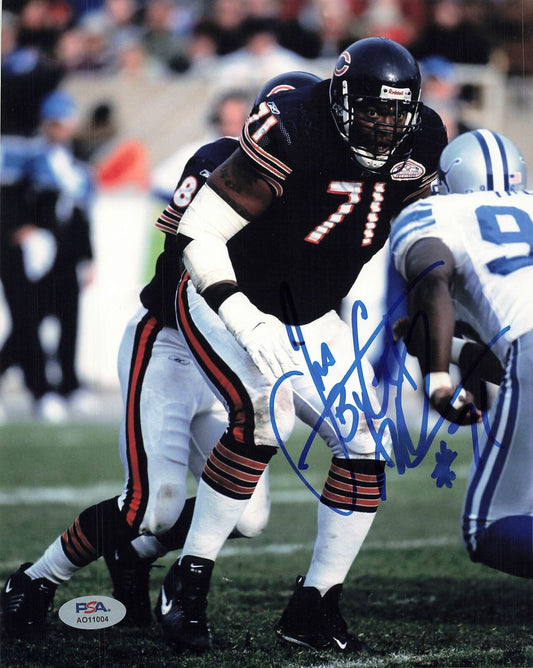 JAMES WILLIAMS Signed 8x10 photo PSA/DNA Chicago Bears Autographed