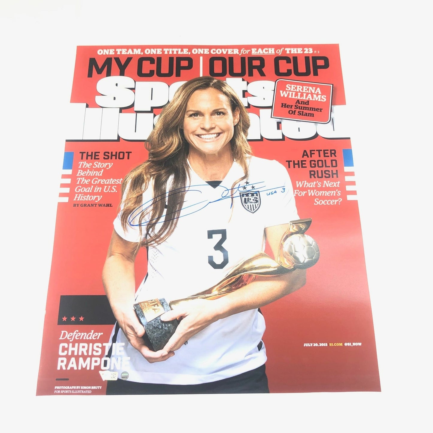 Christie Pearce Rampone signed 16x20 photo PSA/DNA Team USA Autographed