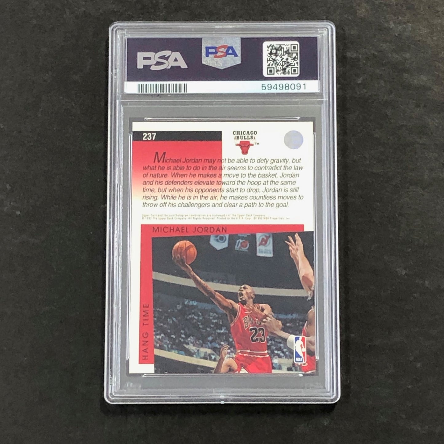 1993 Upper Deck #237 Michael Jordan PSA 9 Mint Bulls