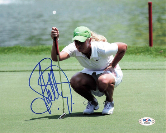 Suzann Pettersen signed 8x10 photo PSA/DNA Autographed Golf