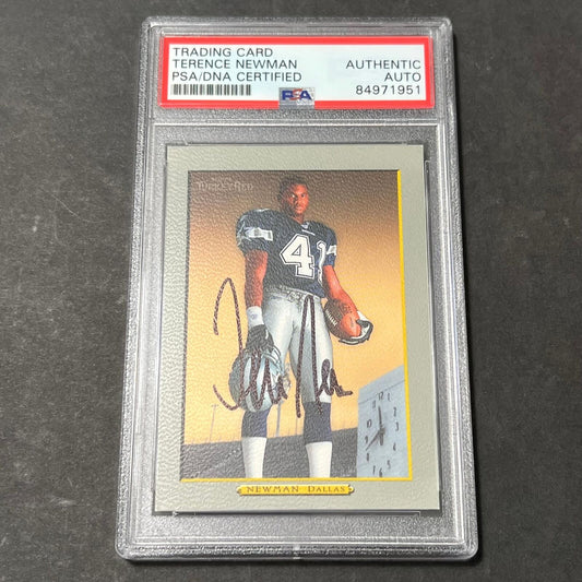 Topps Turkey Red #N89 Terrance Newman Signed Card AUTO PSA slabbed Dallas Cowboy