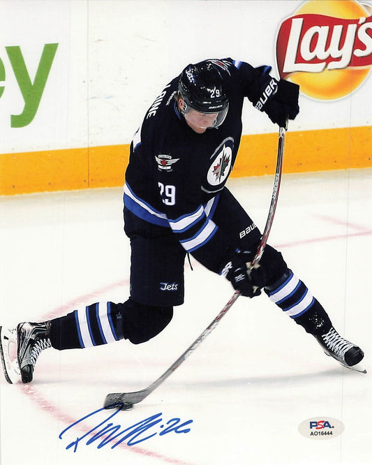 Patrick Laine signed 8x10 photo PSA Winnipeg Jets Autographed