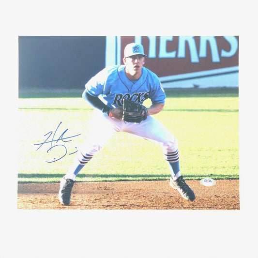 Hunter Dozier signed 11x14 Photo PSA/DNA KC Royals autographed