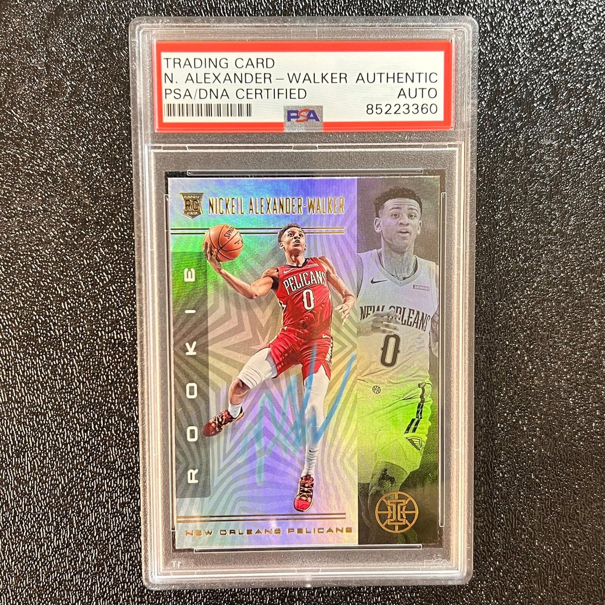 2019-20 Panini Illusions #157 Nickeil Alexander-Walker Signed Card AUTO PSA RC S