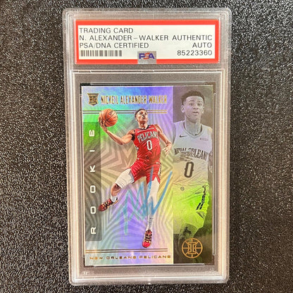 2019-20 Panini Illusions #157 Nickeil Alexander-Walker Signed Card AUTO PSA RC S
