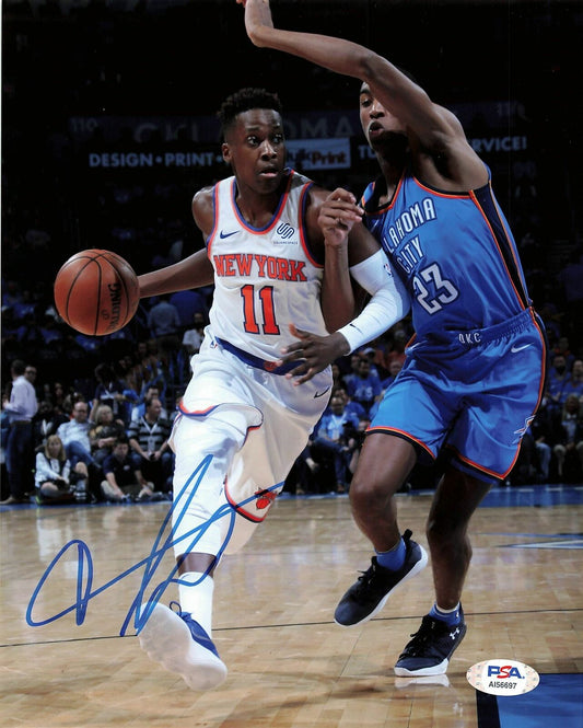 Frank Ntilikina signed 8x10 photo PSA/DNA New York Knicks Autographed