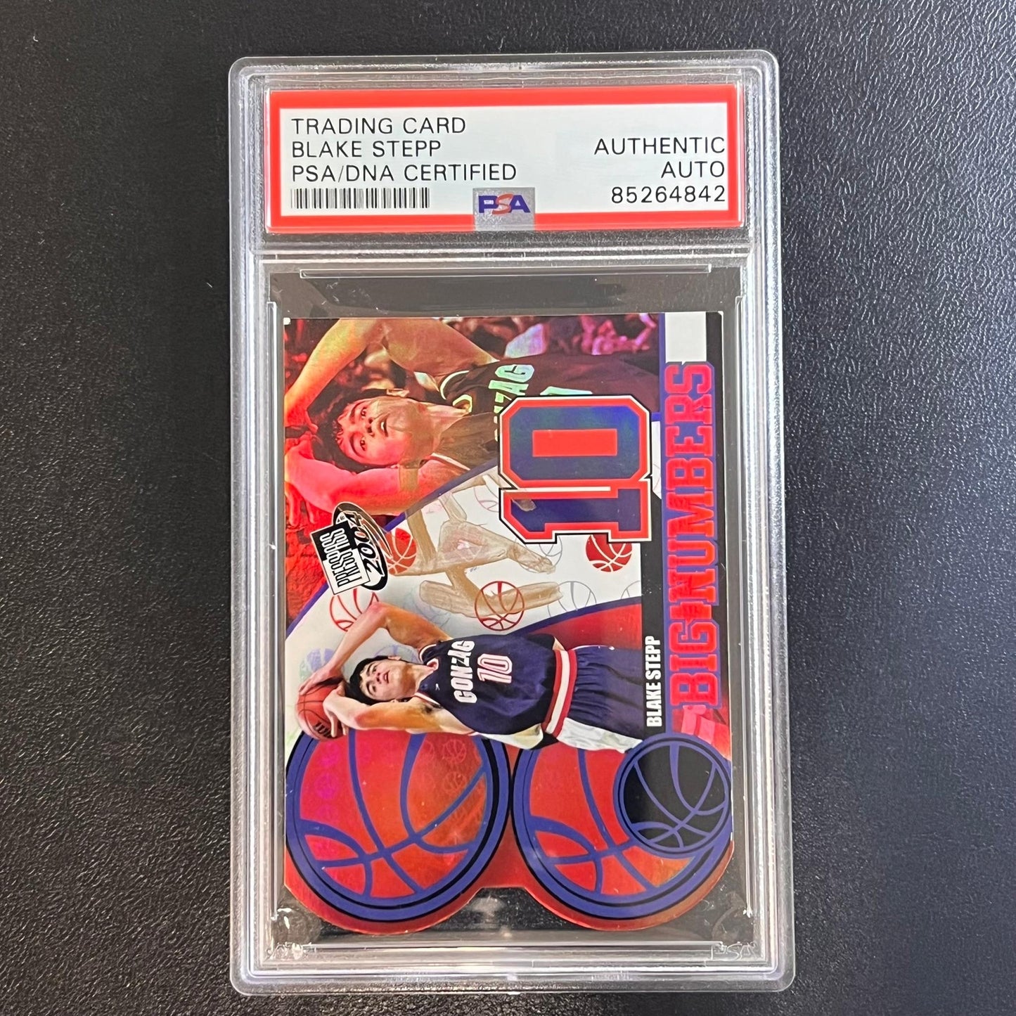 2004-05 PressPass Big Numbers #1/25 Blake Stepp Signed Card AUTO PSA Slabbed Gon